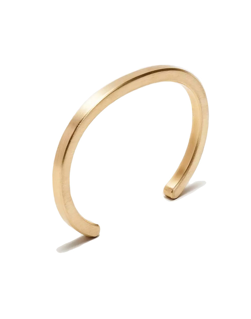 3 of 7 Brass cuff on white background