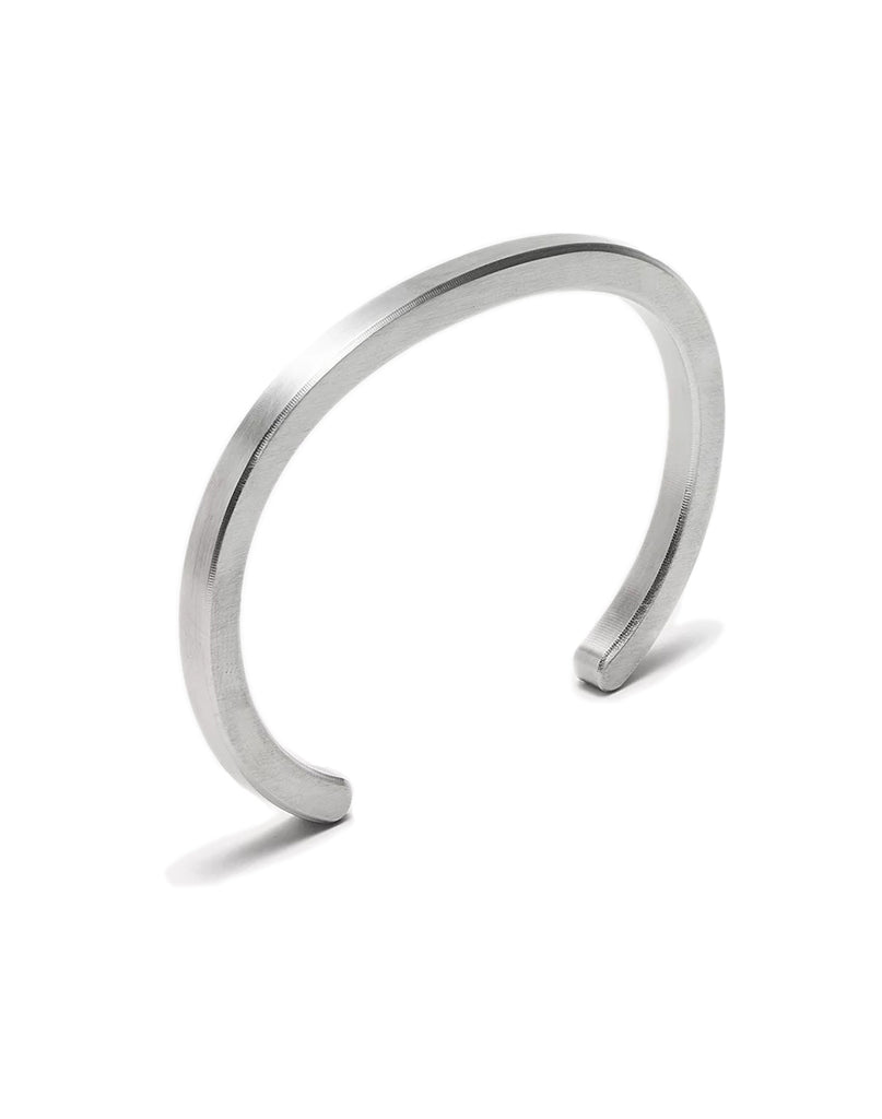 4 of 7 Silver cuff on a white background