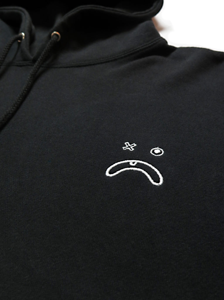 Embroidered Frown Hoodie