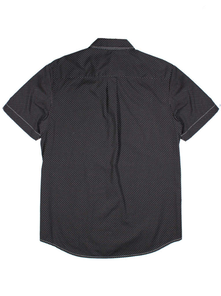 Polka Dot Short Sleeve Classic Collar Shirt
